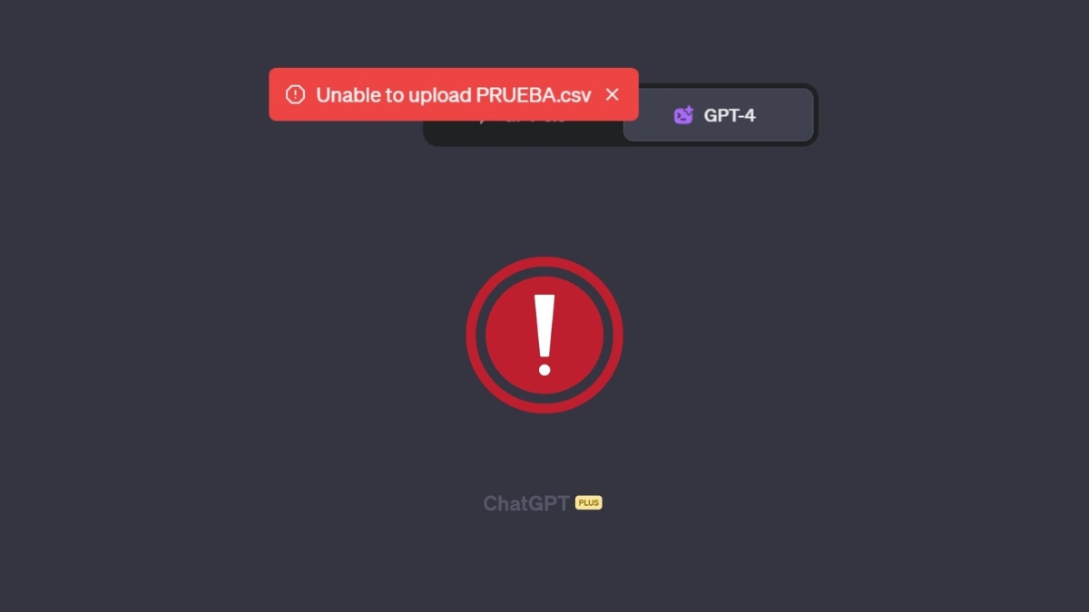 Lỗi unable to upload image png ChatGPT: Nguyên nhân và cách khắc phục
